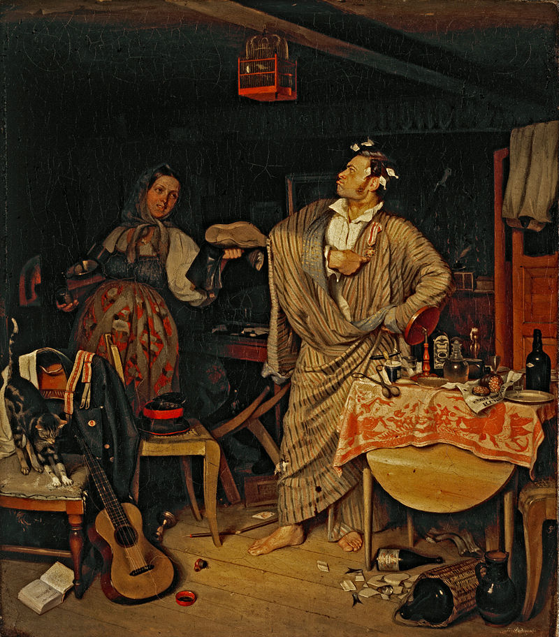 Павел Федотов - Свежий кавалер (1848, ГТГ).jpg Павел Федотов - Свежий кавалер (1848, ГТГ).jpg