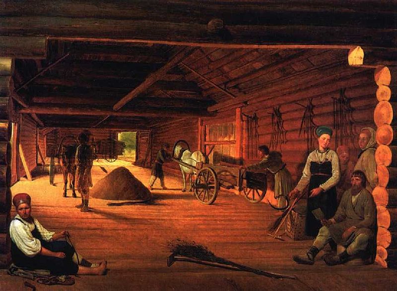 Венецианов А.Г. - Гумно, 1821.jpg Венецианов А.Г. - Гумно, 1821.jpg