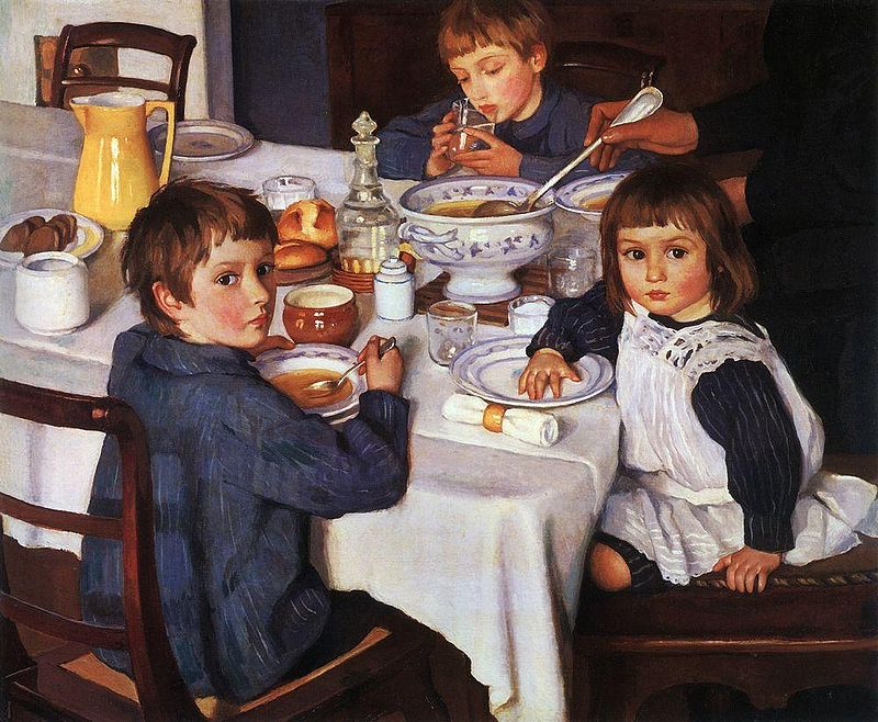3. Зинаида Серебрякова - За завтраком (1914, ГТГ).jpg 3. Зинаида Серебрякова - За завтраком (1914, ГТГ).jpg