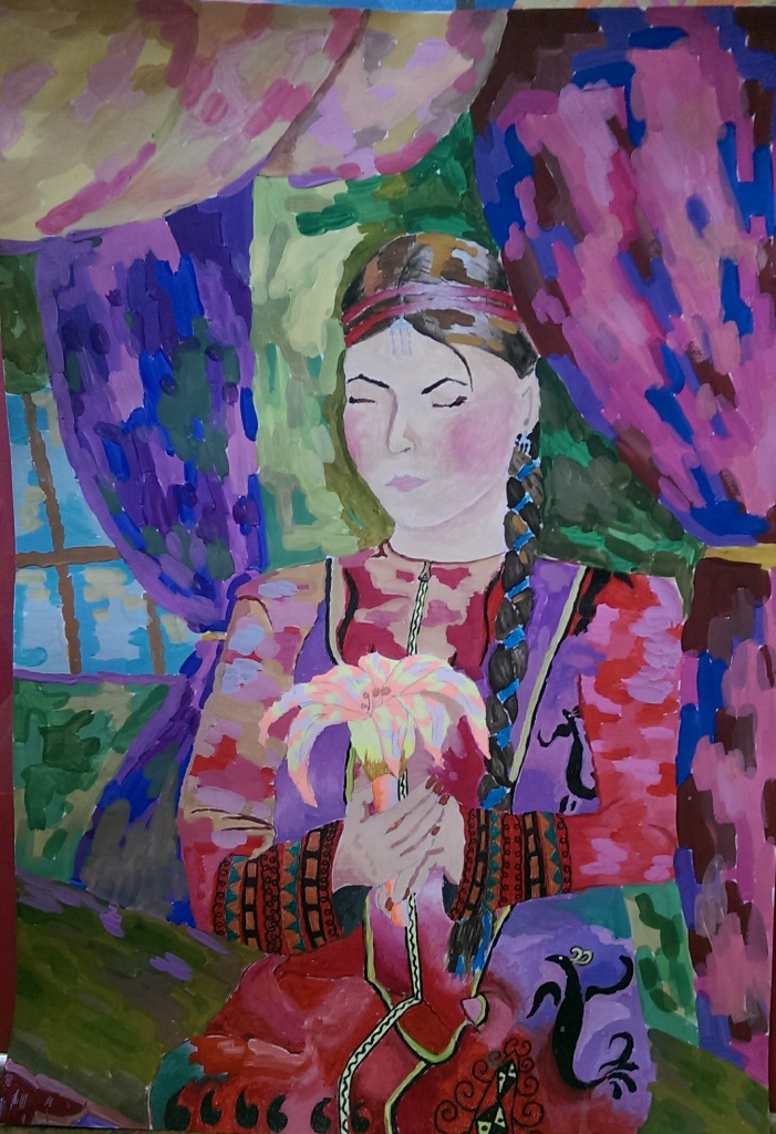 Настенька. Гуашь, гелевые ручки. Марченко Лера (10 лет).jpg Настенька. Гуашь, гелевые ручки. Марченко Лера (10 лет).jpg