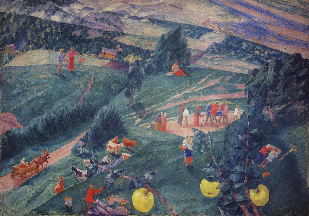 Кузьма Петров-Водкин - Полдень. Лето (1917, ГРМ).jpg