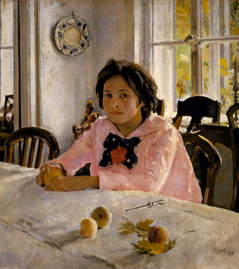 1. В.А. Серов - Девочка с персиками (1887, ГТГ).jpg 1. В.А. Серов - Девочка с персиками (1887, ГТГ).jpg