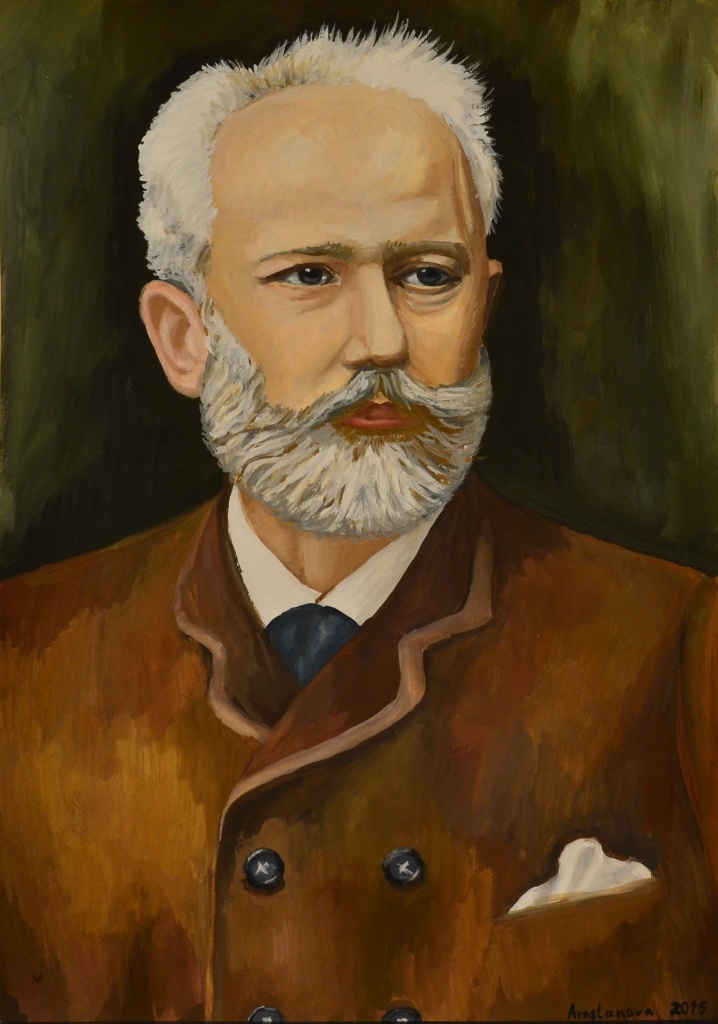 рисунок Араслановой Анны, 14 лет, Москва, ДШИ им. И.С.Козловского, назв.-Портрет П.И.Чайковского, гуашь, бумага А2.JPG